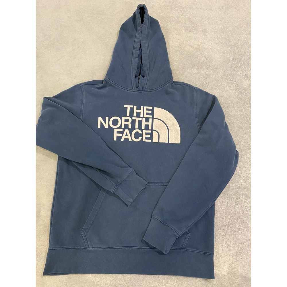 Mens The North Face Hoodie Sweatshirt Pullover Blue S Small